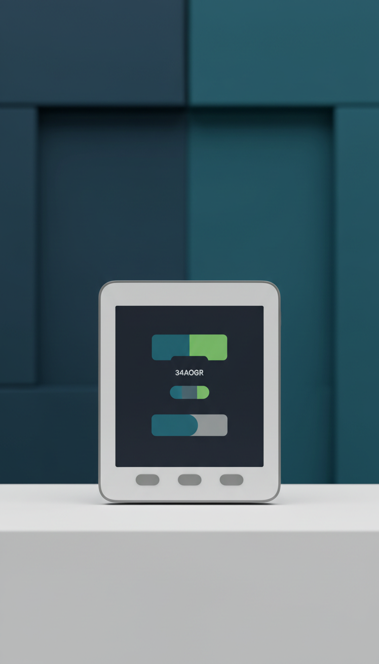 Tablet de control con interfaz táctil avanzada
